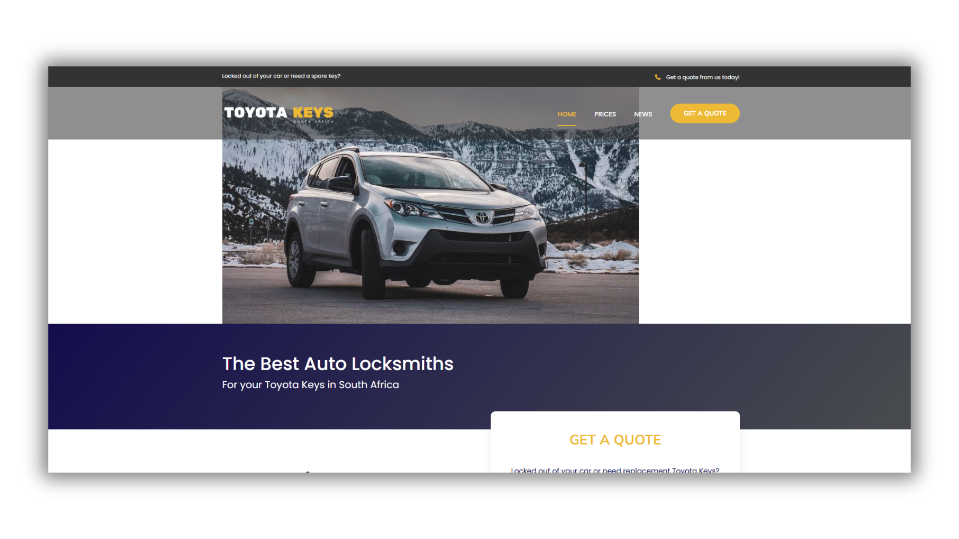 Toyota Keys South Africa