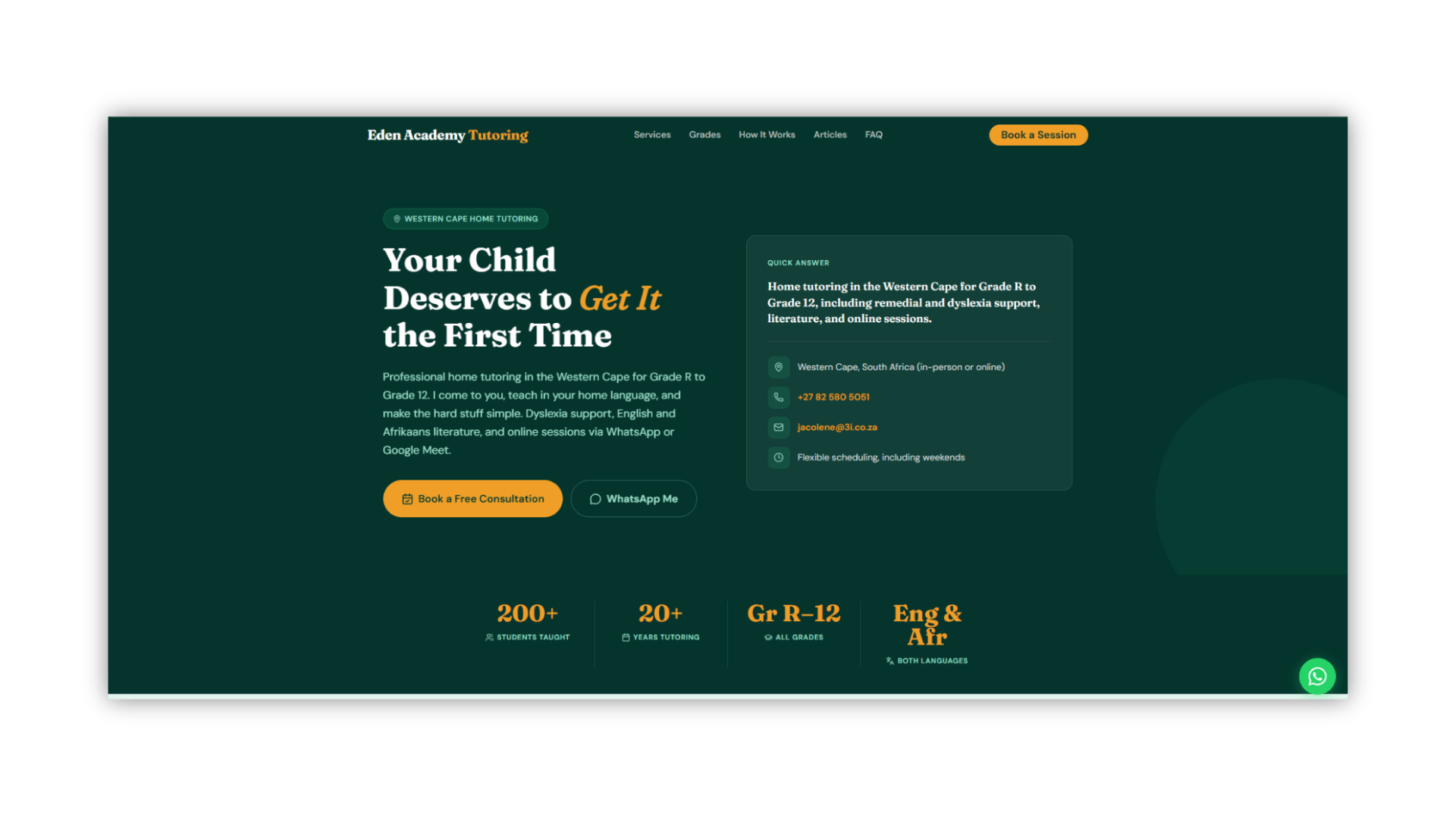 Eden Academy Tutoring